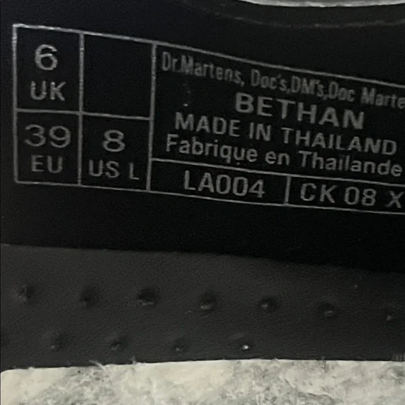 NWT DR MARTENS Bethan Polished Smooth Leather Platform Shoes! - Picture 10 of 10